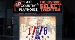 Desktop Screenshot of lakecountryplayhouse.com
